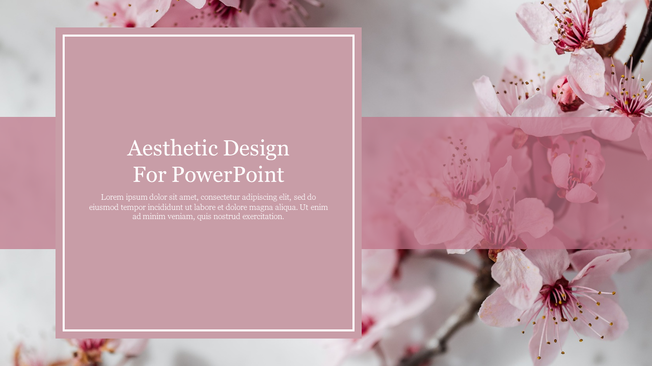 Aesthetic Design For PPT Template and Google Slides